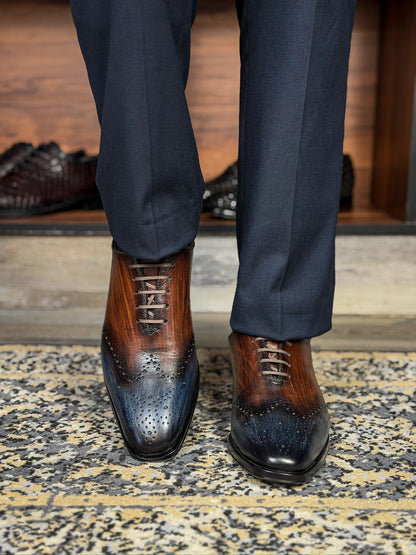 CESAR WHOLECUT ITALIA BROWN &amp; BLUE 
