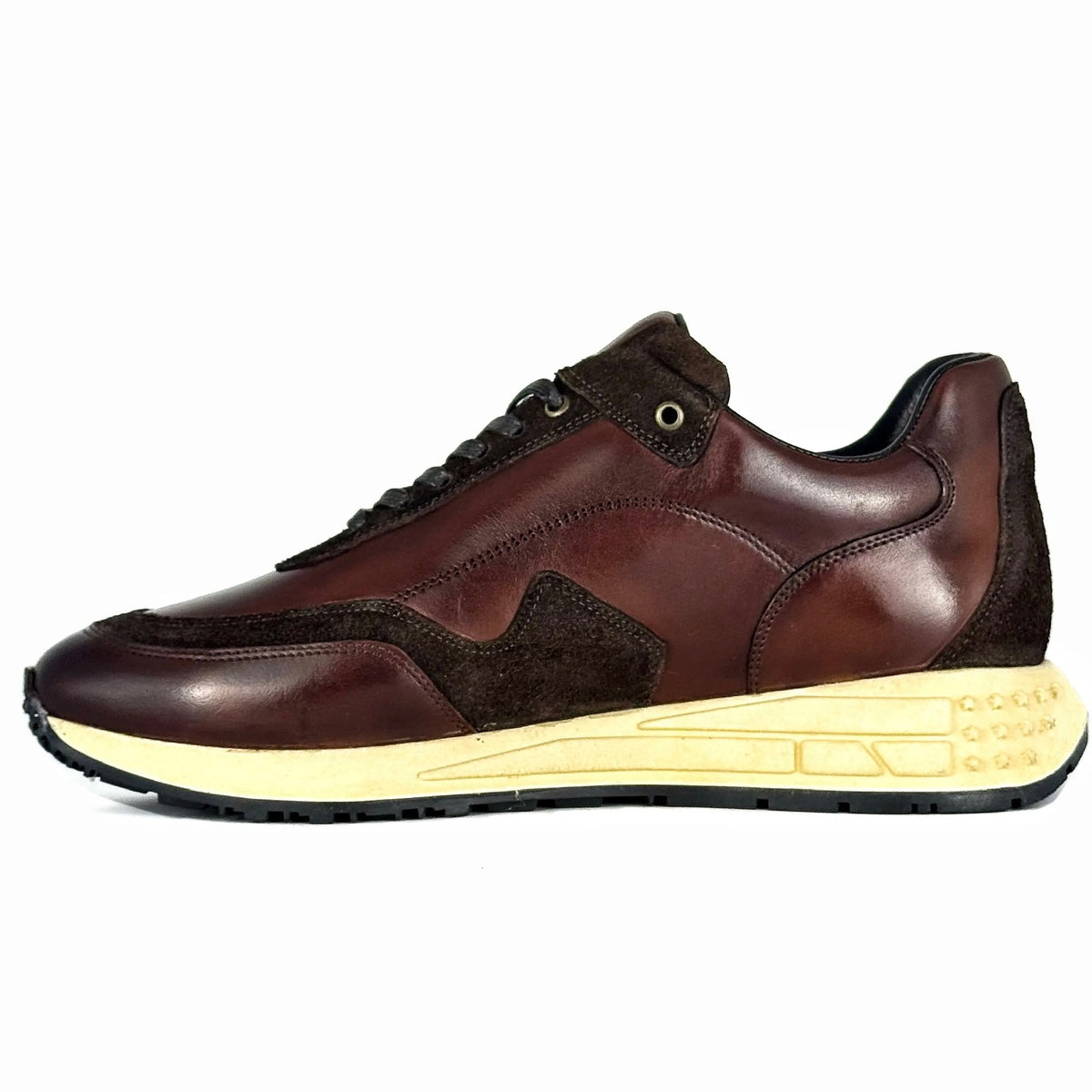 SNEAKER LUCIÓ PIEL & GAMUZA BROWN