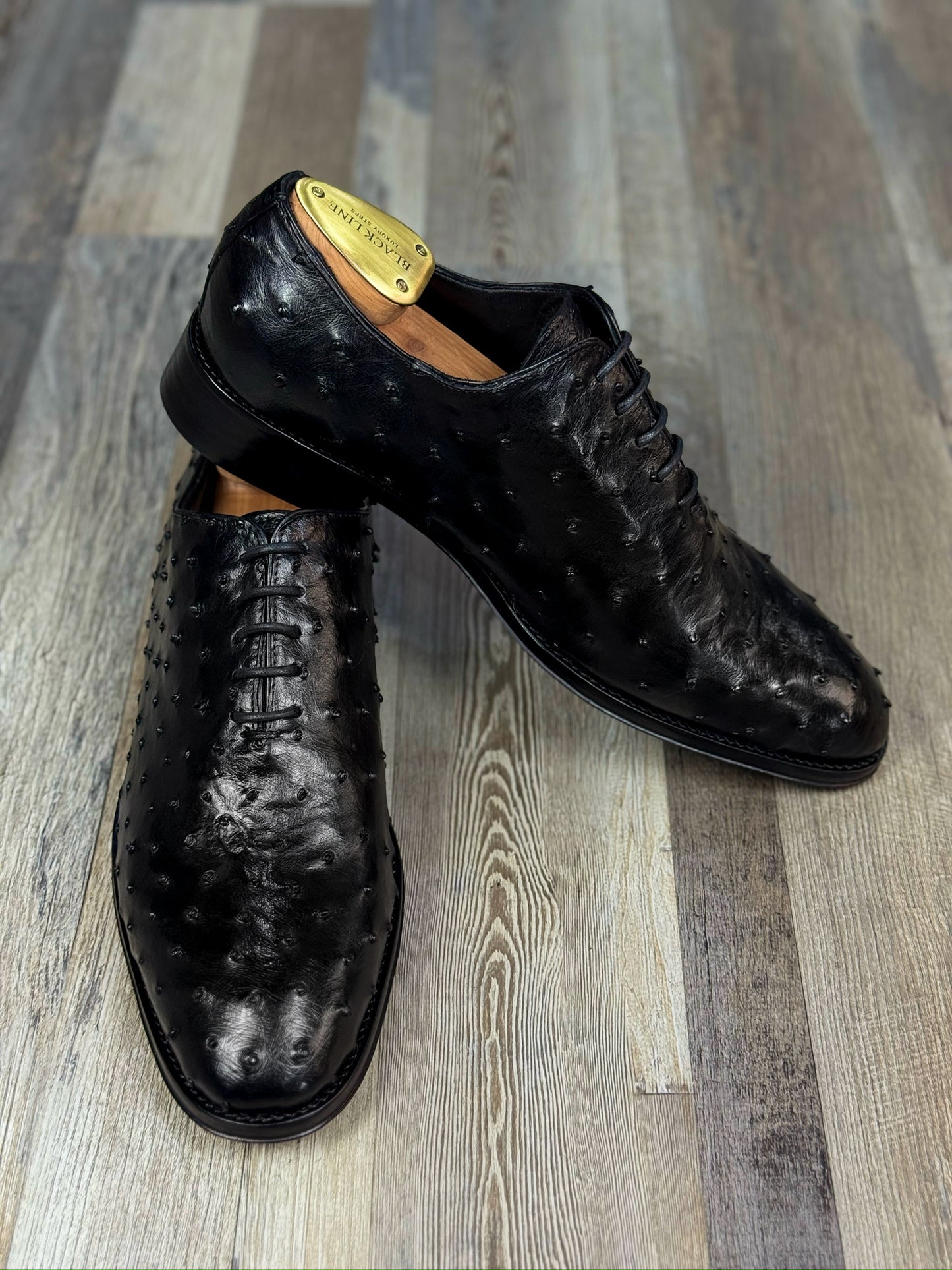 HUGO WHOLECUT OSTRICH BLACK 