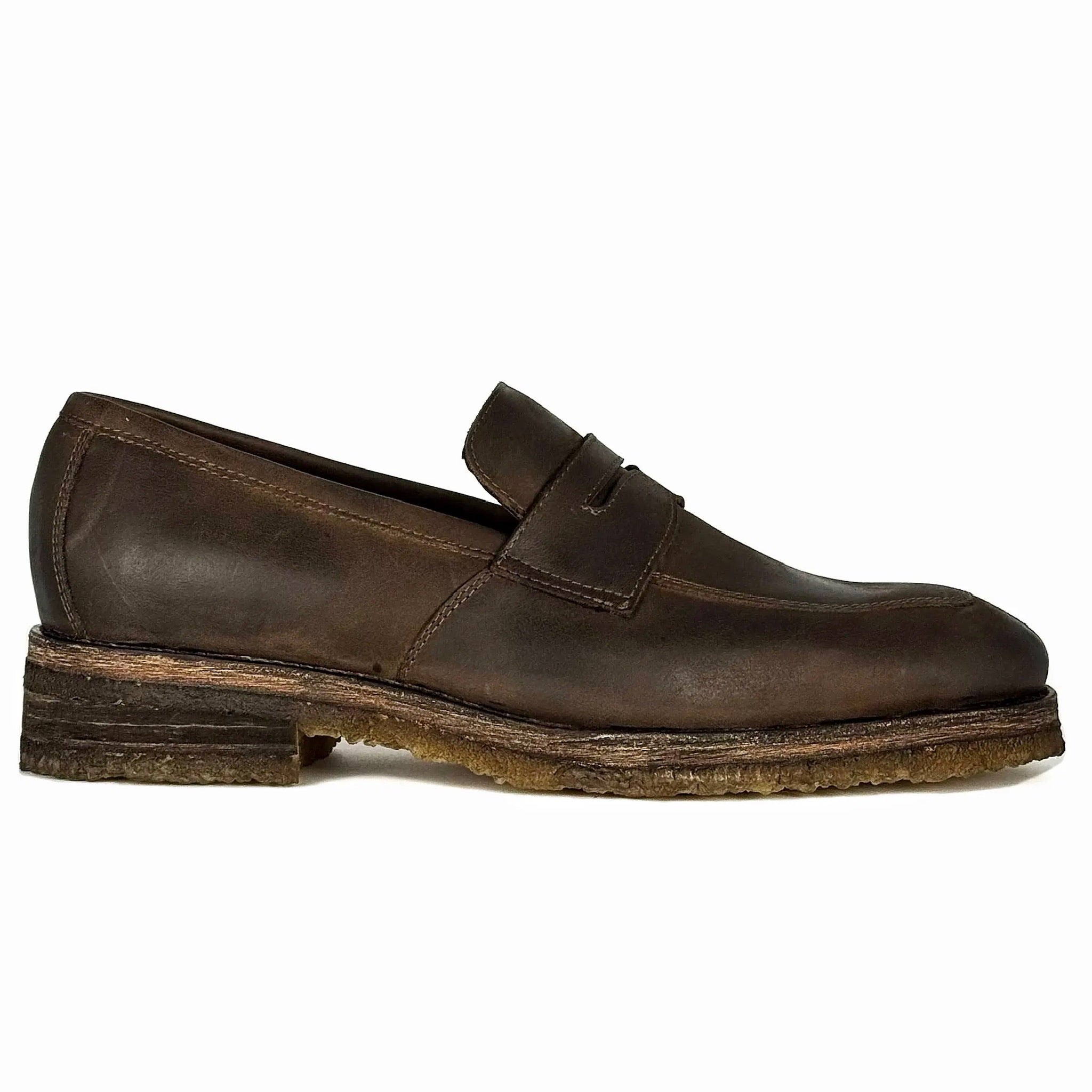 DORIAN PIEL CREZY DARK BROWN  W/DOBLE SUELA CREPÉ