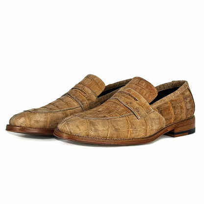 DORIAN COCODRILO BEIGE NOBUCK
