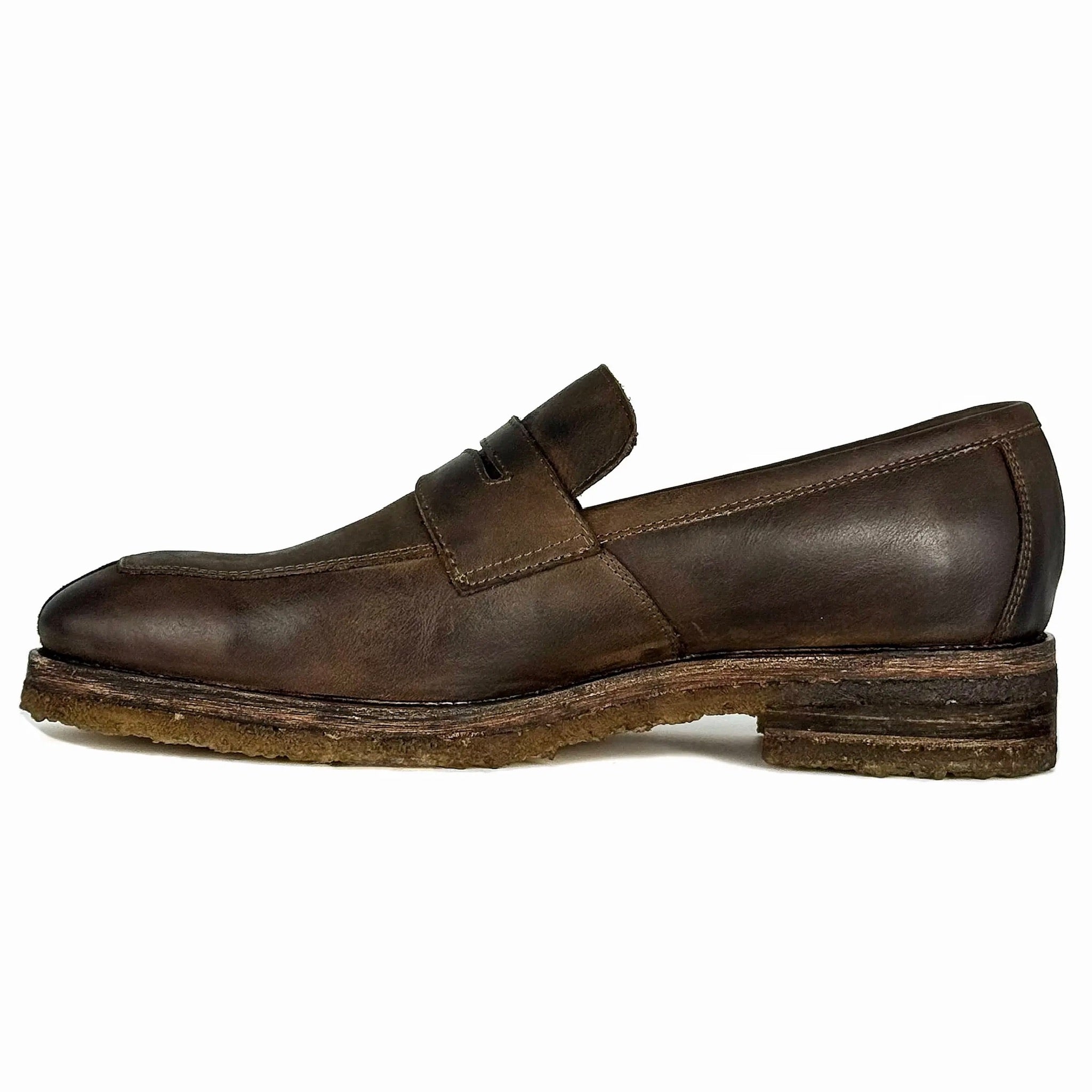 DORIAN PIEL CREZY DARK BROWN  W/DOBLE SUELA CREPÉ