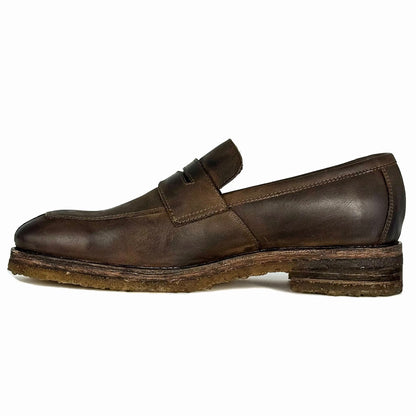 DORIAN PIEL CREZY DARK BROWN  W/DOBLE SUELA CREPÉ