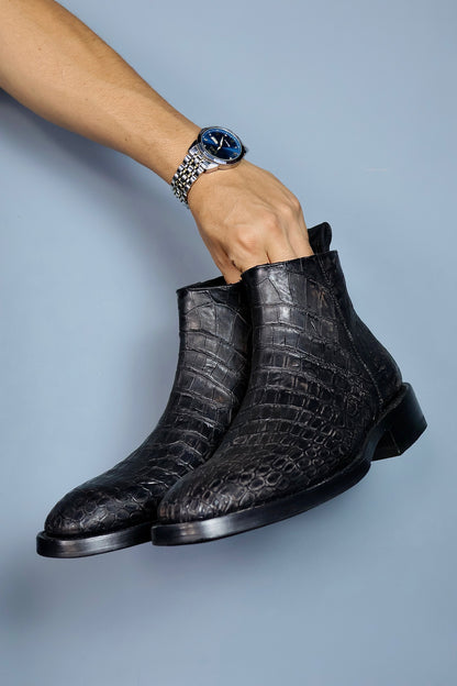 ANDREW COCODRILO BLACK NOBUCK
