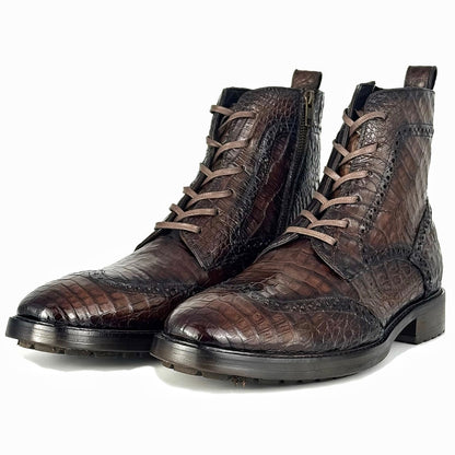 PETER BOOTS COCODRILO FUSCUS BROWN