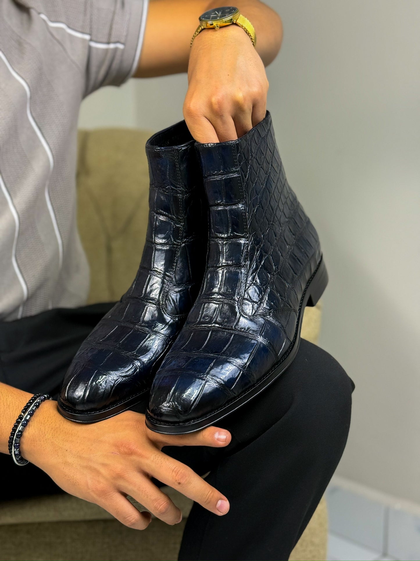 NAVY BLUE CROCO DILAN