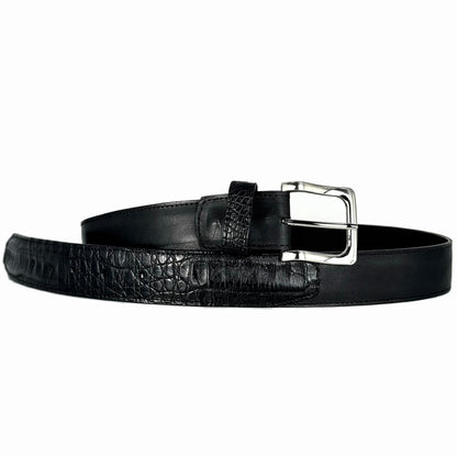 CINTO PIEL & COCODRILO BLACK
