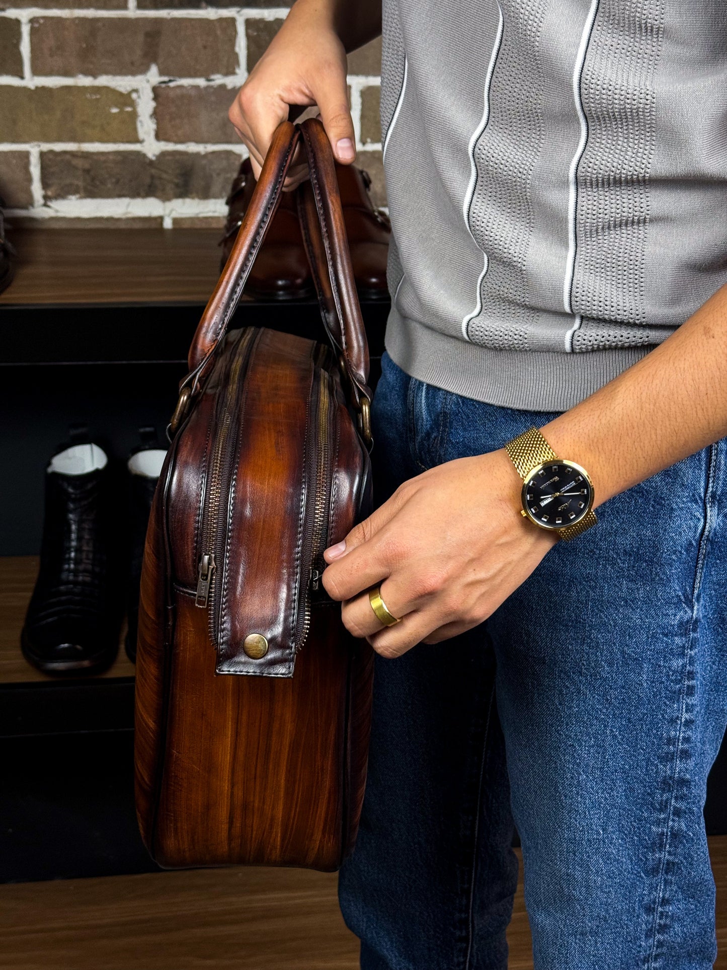 PATINA BROWN MALETIN