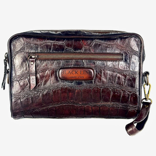 BANDOLERA COCODRILO BROWN