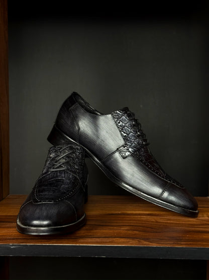 CRISTIAN PIEL & COCODRILO PATINA GREY