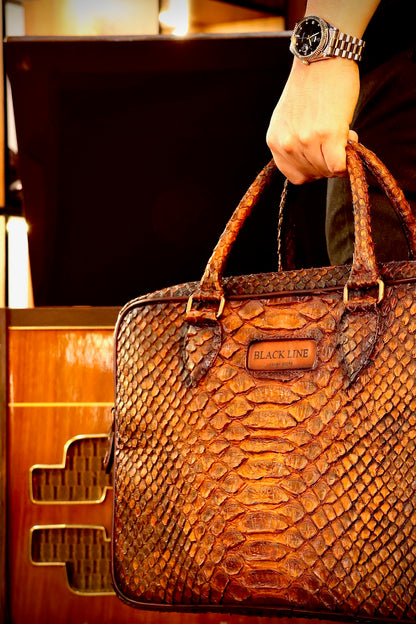 PITON BROWN BRIEFCASE