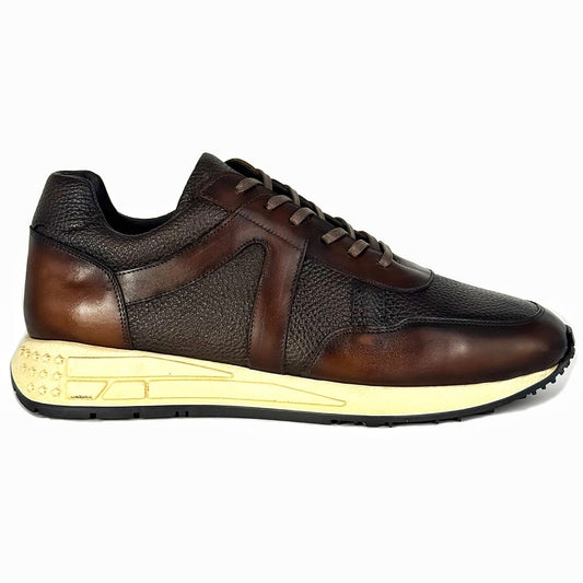 SNEAKER PIEL & FLOATER BROWN