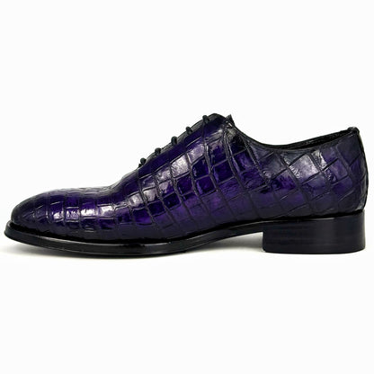 PURPLE WHOLECUT CROCO HUGO