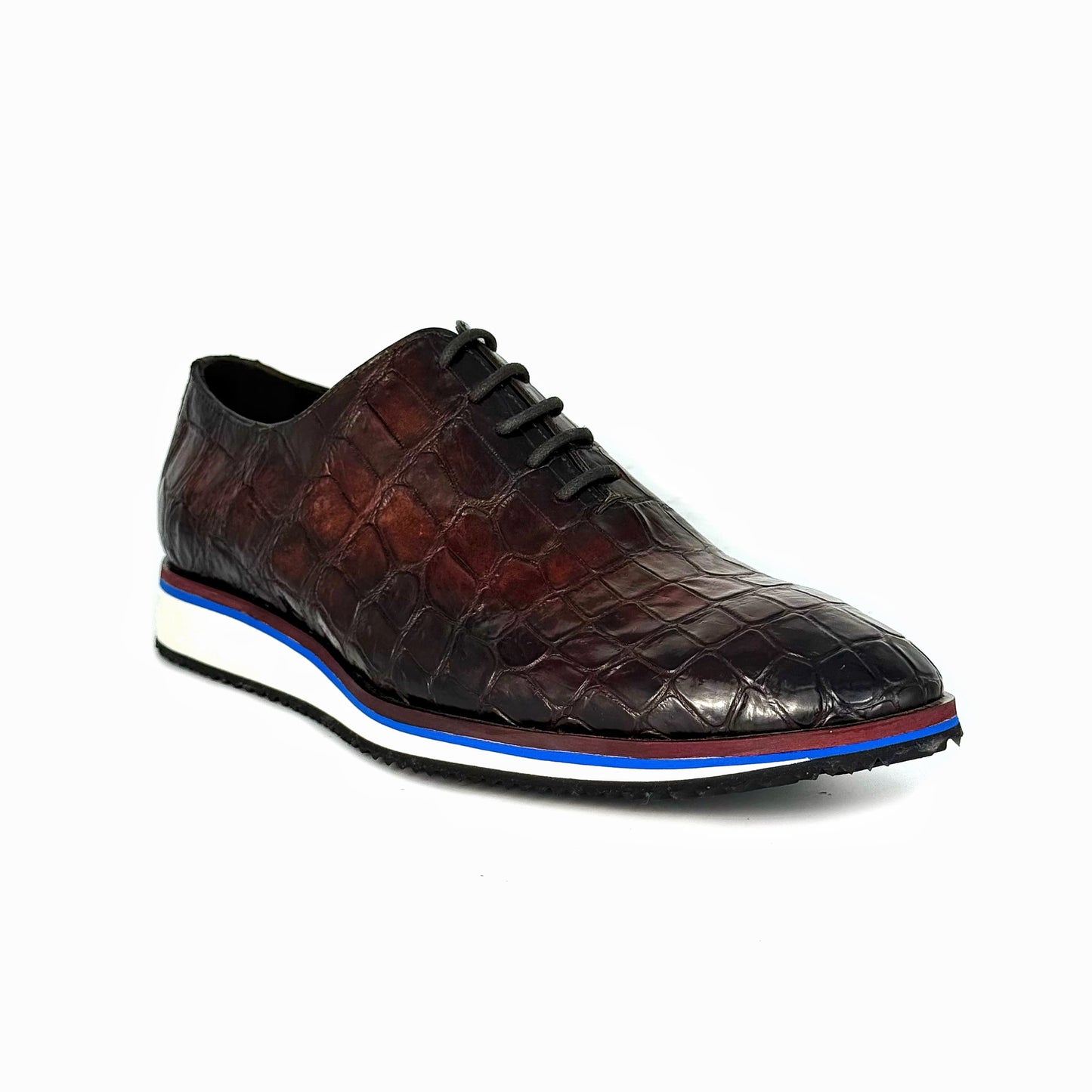 BROWN CROCO SNEAKER