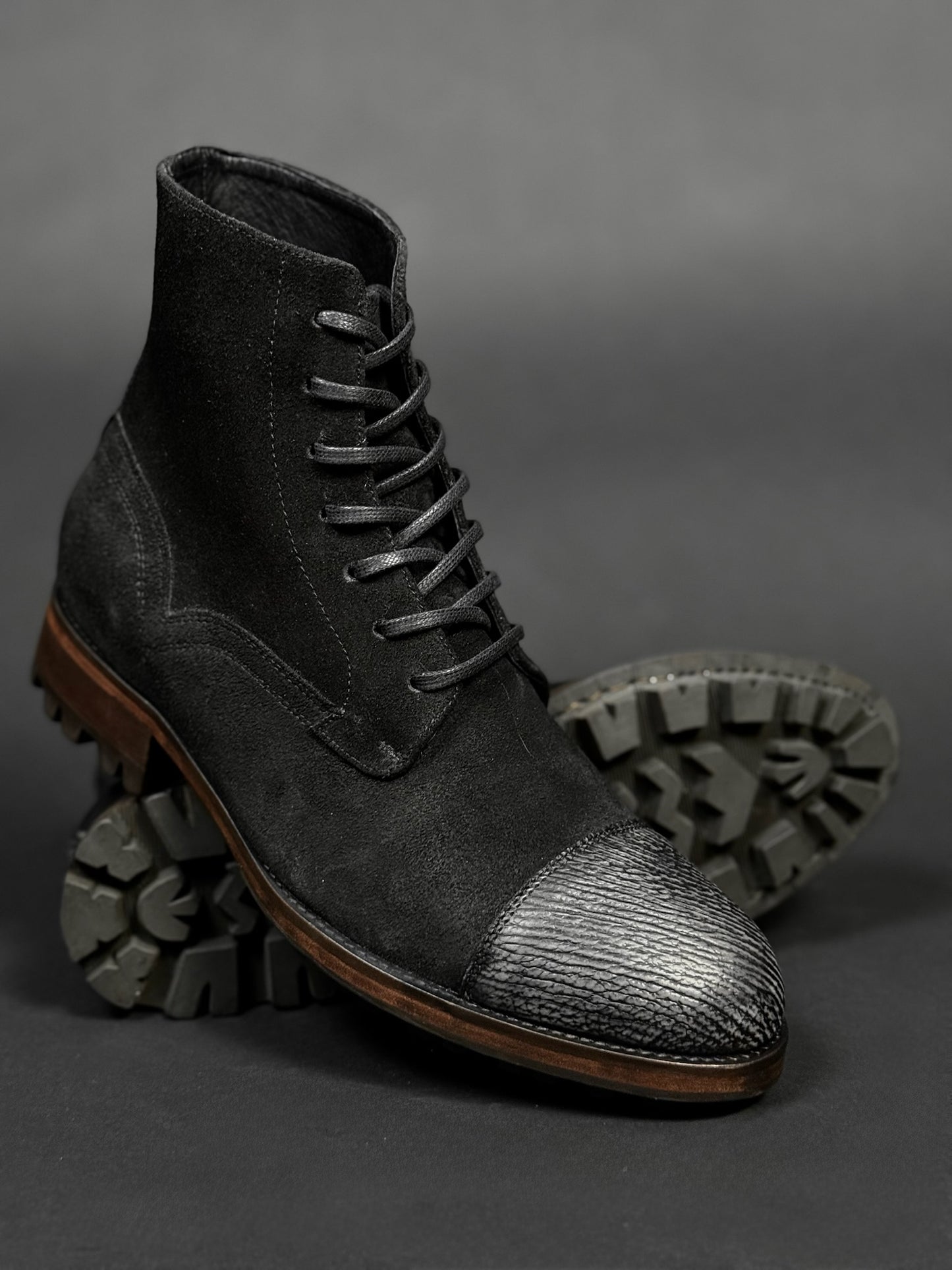 MAURO BOOTS GAMUZA & TIBURON BLACK