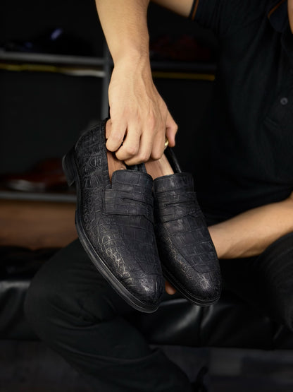 DORIAN COCODRILO BLACK NOBUCK