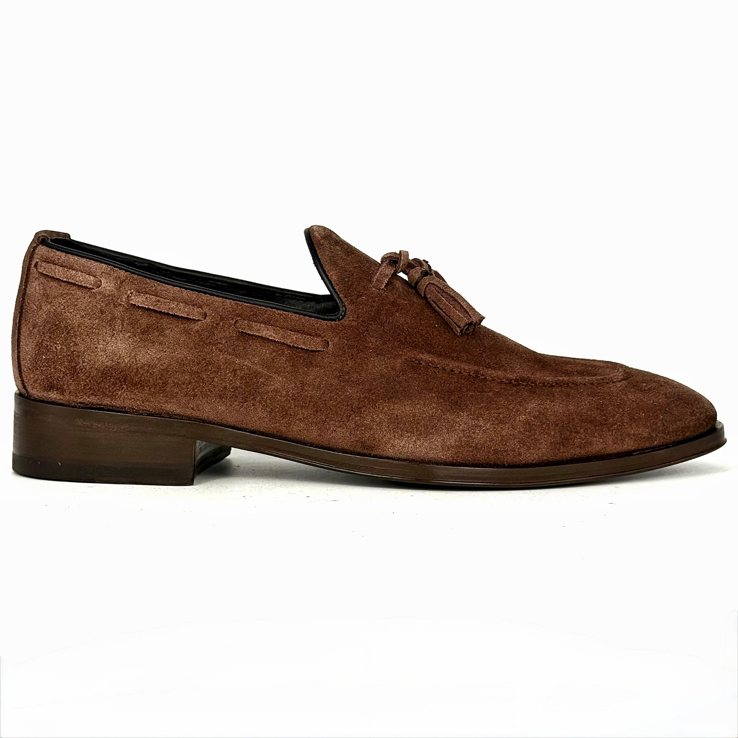 DARK BROWN SUEDE VALERIO