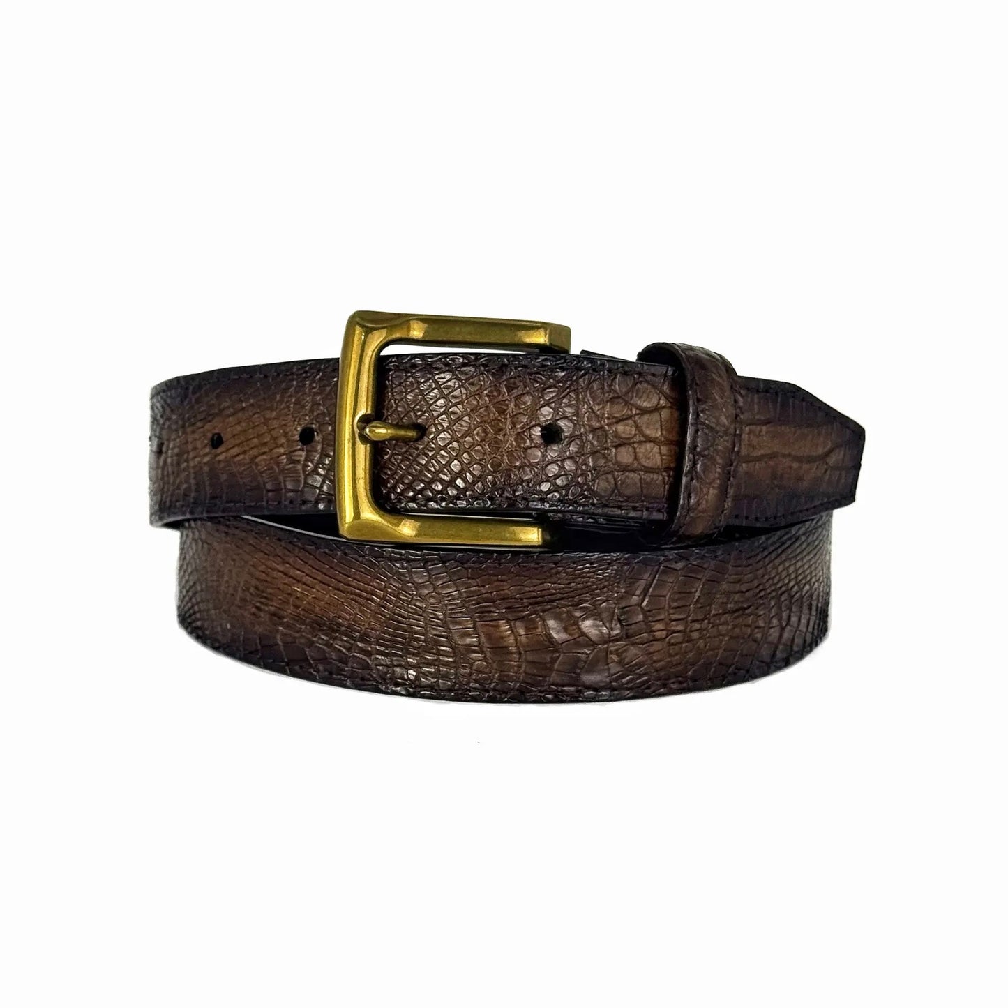 CINTO COCODRILO FUSCUS BROWN