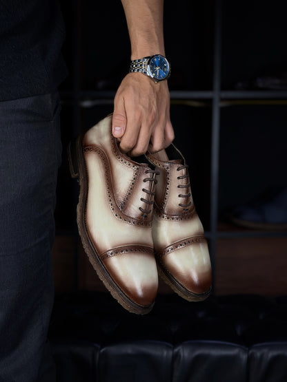 CARTER FLOATER BEIGE NUBUCK WITH DOUBLE CREPE SOLE
