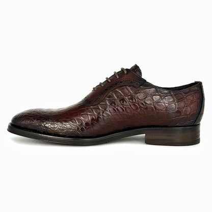 BROWN CROCO & LEATHER THOMAS