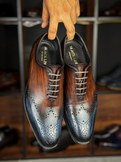 CESAR WHOLECUT ITALIA BROWN &amp; BLUE 
