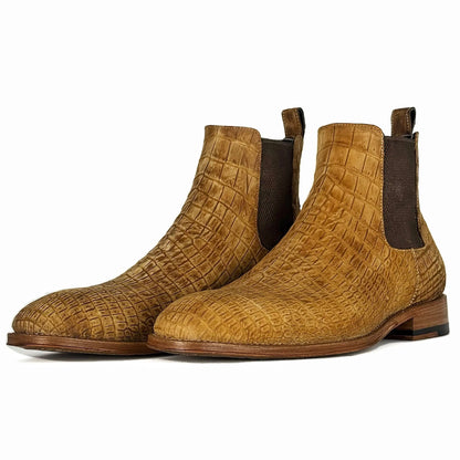 SAMUEL CHELSEA COCODRILO NOBUCK BEIGE