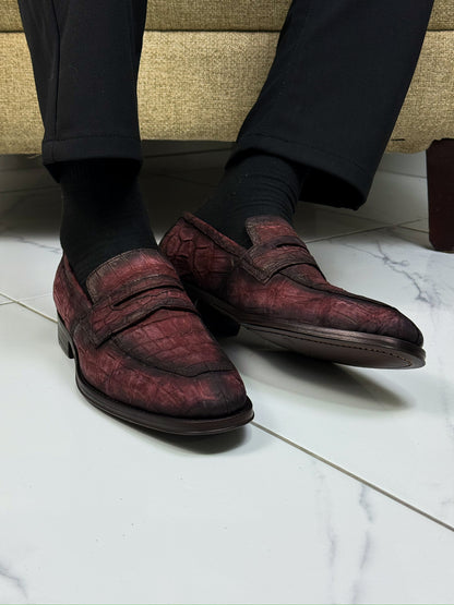 DORIAN COCODRILO WINE NOBUCK