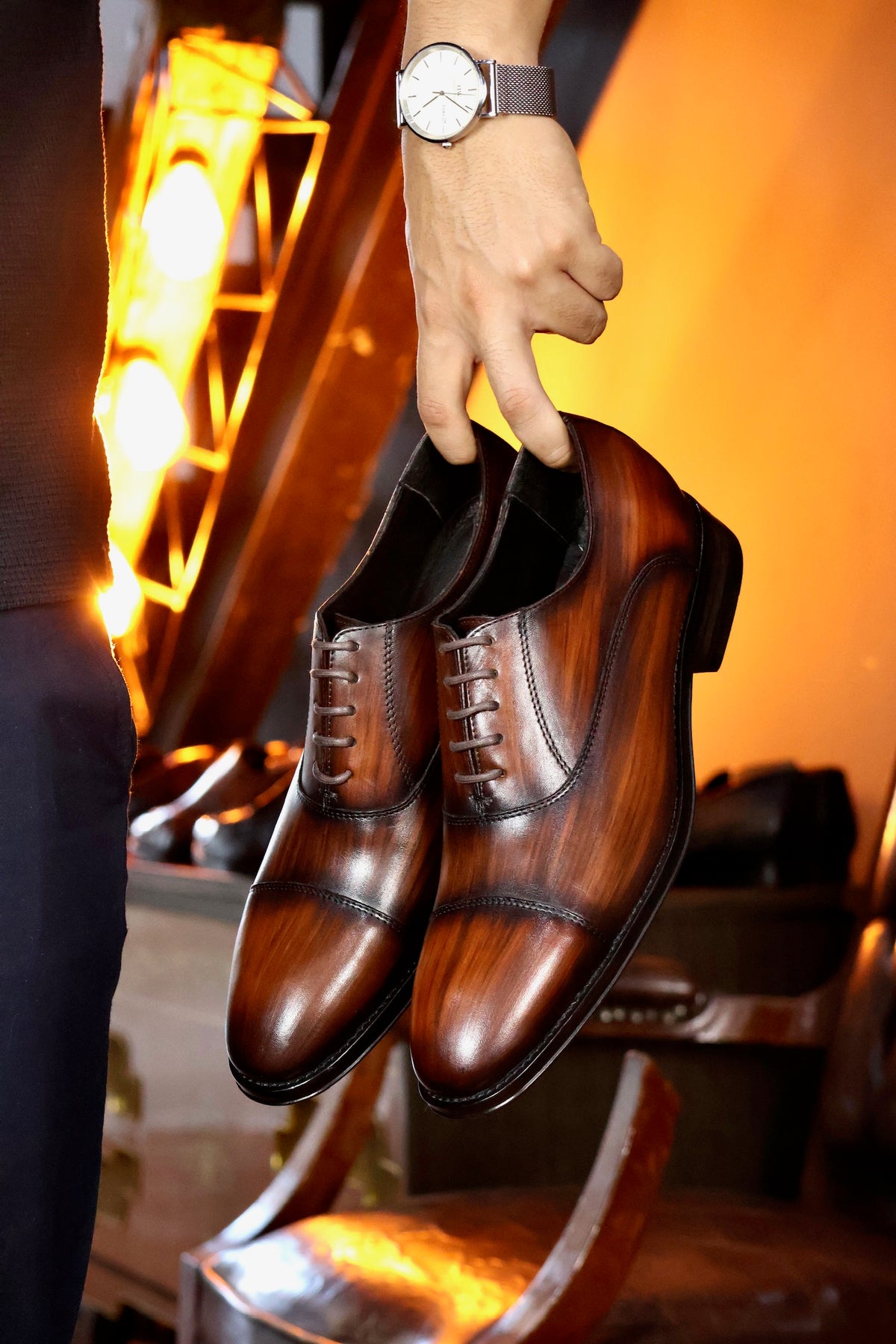 ALEJANDRO PIEL PATINA BROWN