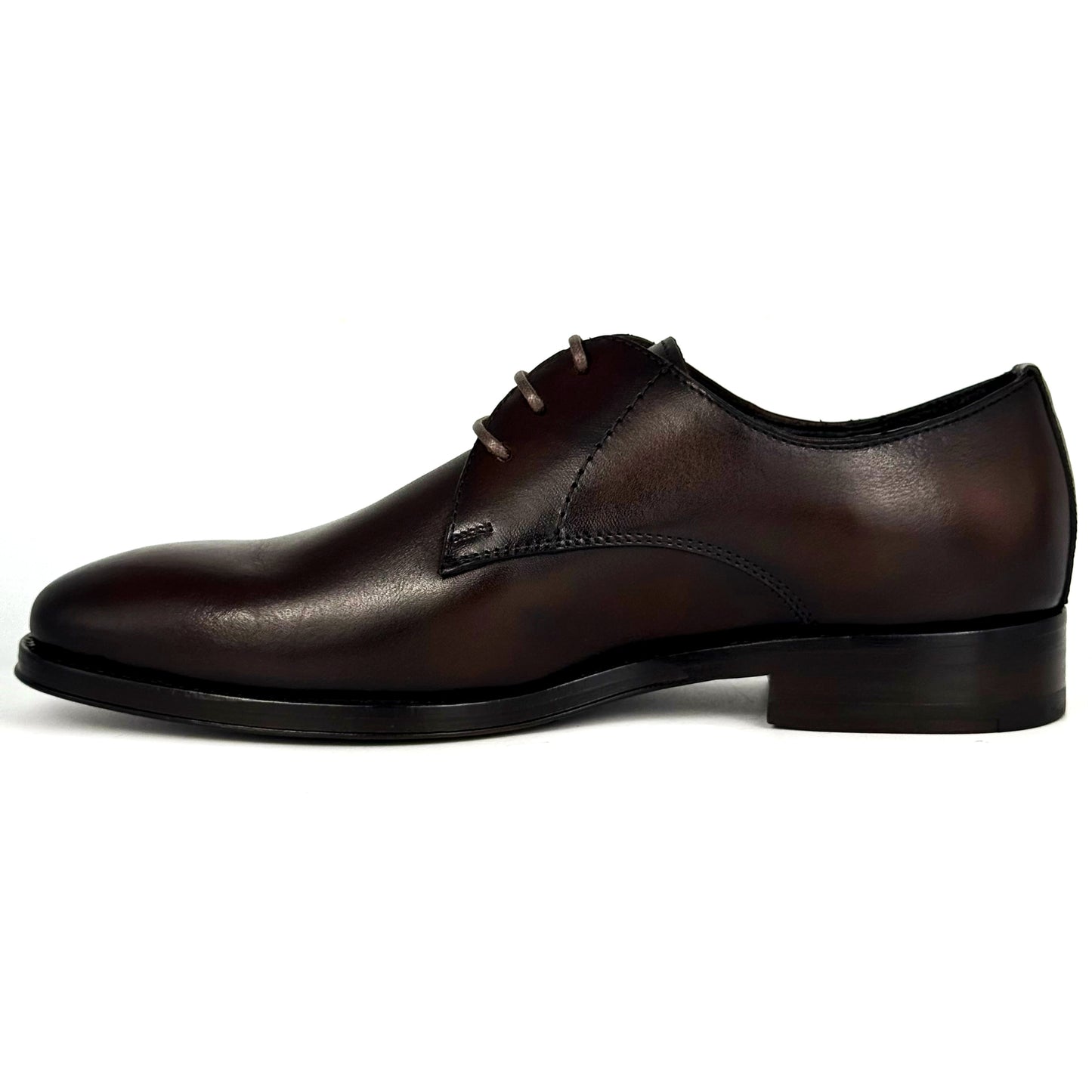 DARK BROWN LEATHER SALVATORE