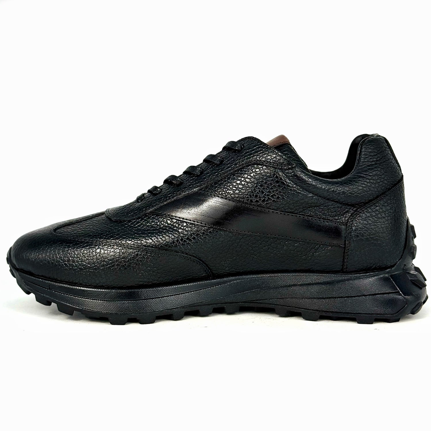 SNEAKER FLOATER & LEATHER BLACK