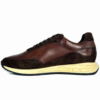 SNEAKER PIEL & GAMUZA BROWN