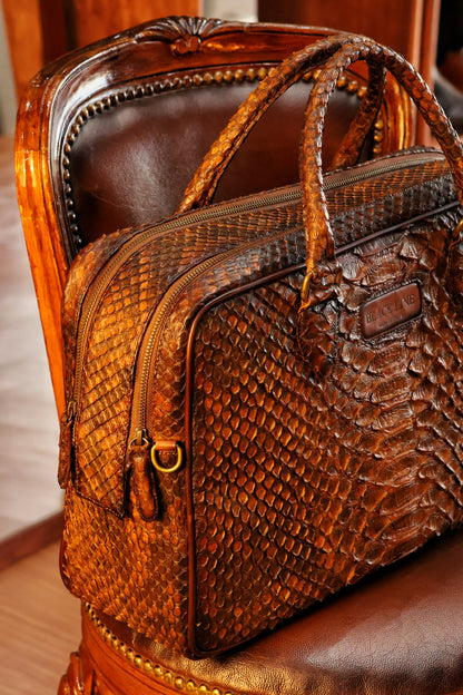 PITON BROWN BRIEFCASE