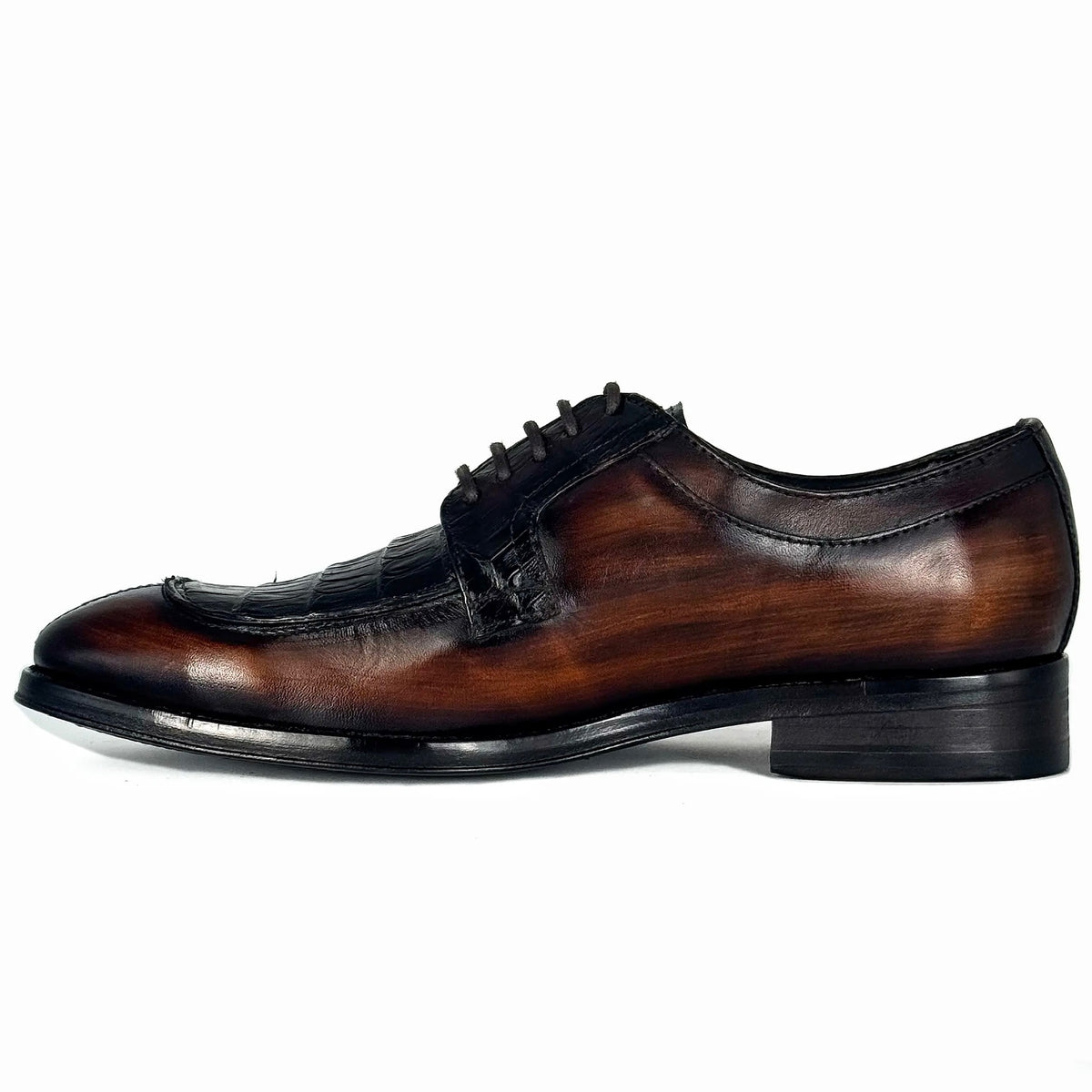 GEORGE LEATHER &amp; BROWN CROCODILE