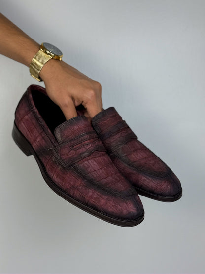 DORIAN COCODRILO WINE NOBUCK