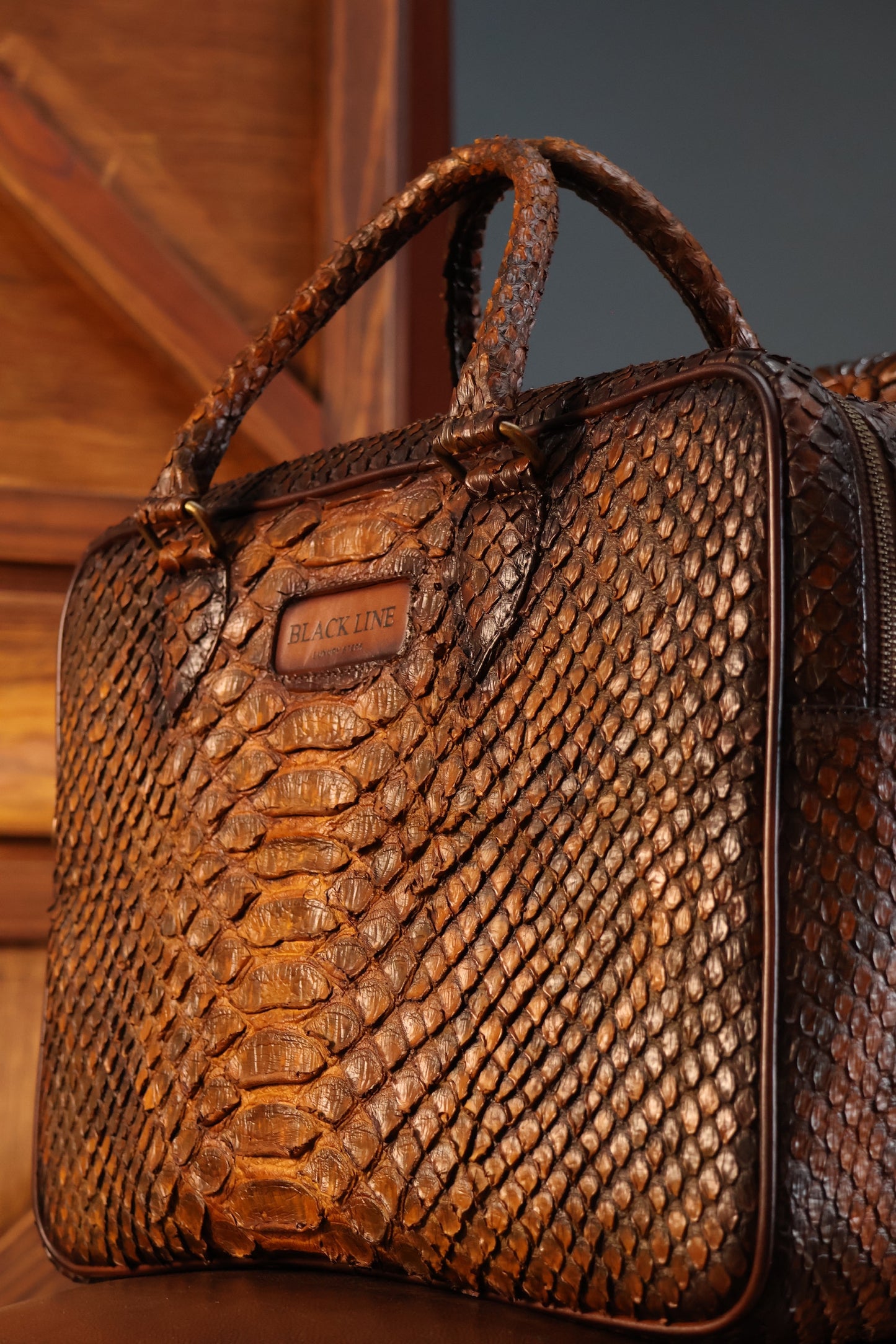 PITON BROWN BRIEFCASE