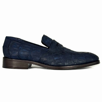 DORIAN COCODRILO BLUE NOBUCK