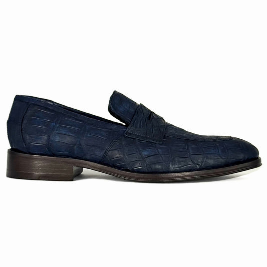 DORIAN COCODRILO BLUE NOBUCK