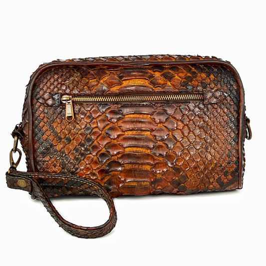 BROWN PYTHON BANDOLERA