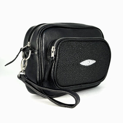 BANDOLERA TWO BAG MANTARRAYA BLACK