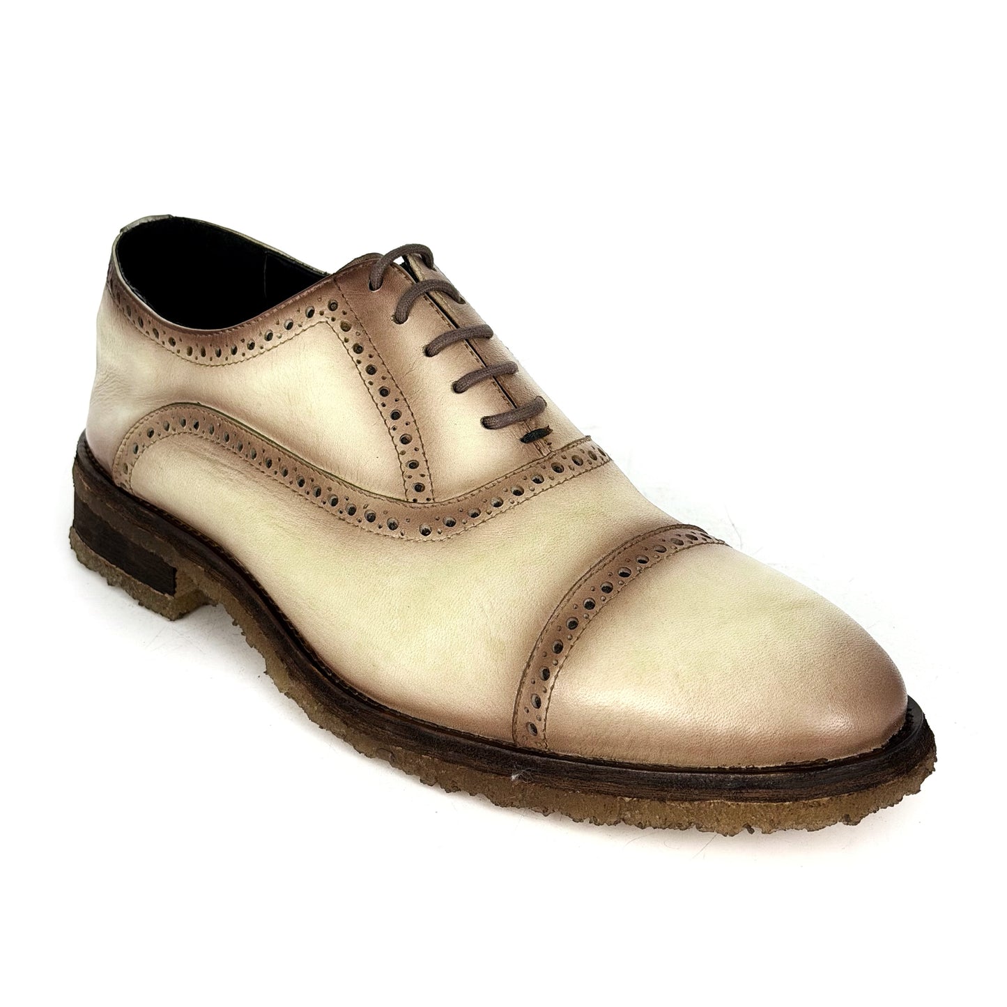 CARTER FLOATER BEIGE NUBUCK WITH DOUBLE CREPE SOLE