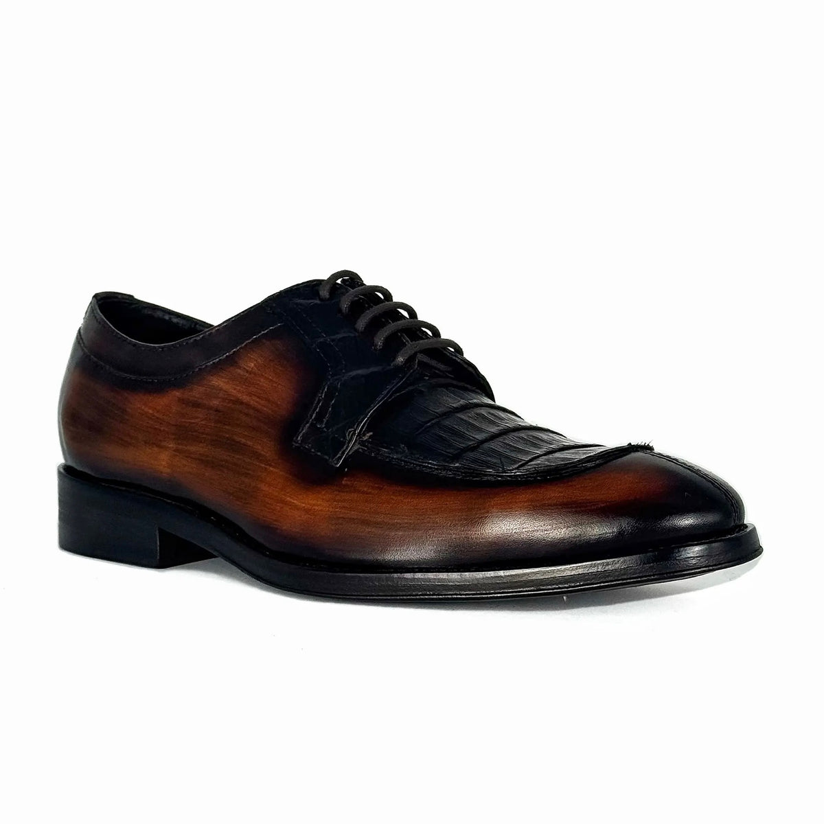 GEORGE LEATHER &amp; BROWN CROCODILE