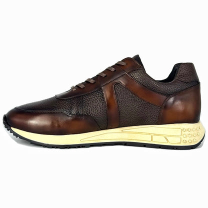 SNEAKER PIEL & FLOATER BROWN