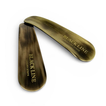 STAINLESS STEEL SHOELATOR OLD BRASS