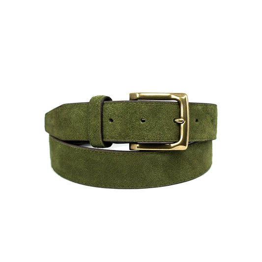 GREEN SUEDE BELT