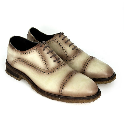 CARTER FLOATER BEIGE NUBUCK WITH DOUBLE CREPE SOLE