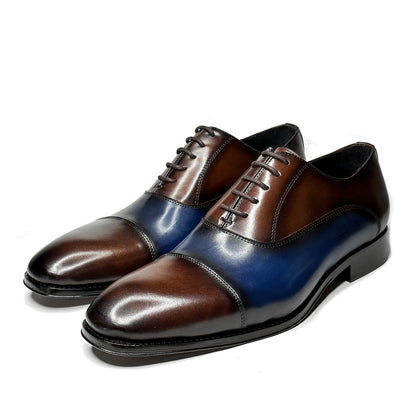 BLUE & BROWN LEATHER ALEJANDRO