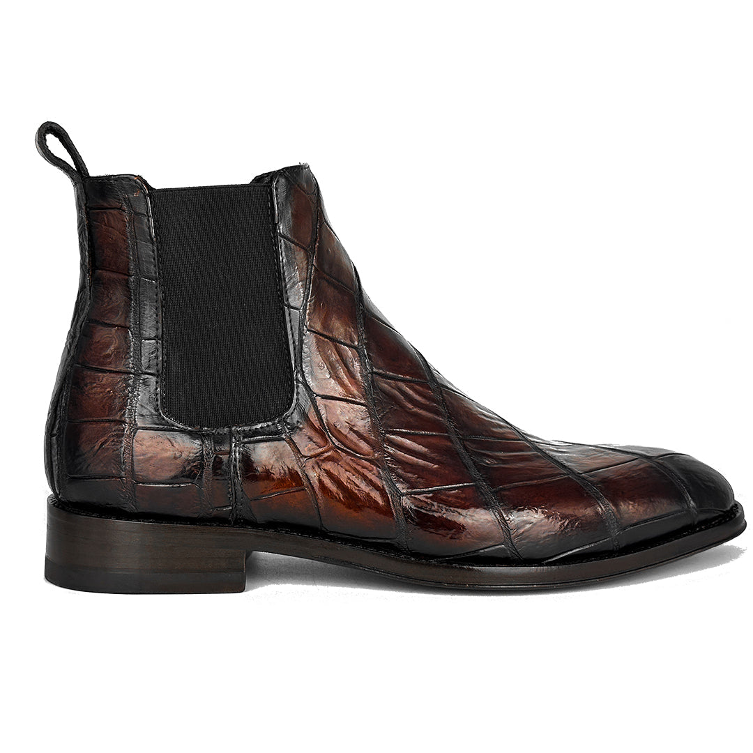 SAMUEL CHELSEA COCODRILO BROWN – BLACK LINE