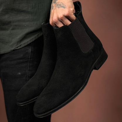 BLACK SUEDE SAMUEL CHELSEA