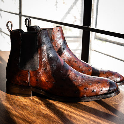 BROWN OSTRICH SAMUEL CHELSEA