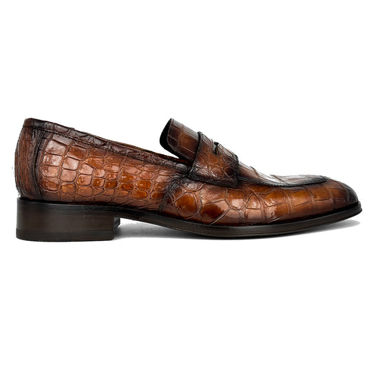 LIGHT BROWN CROCO DORIAN
